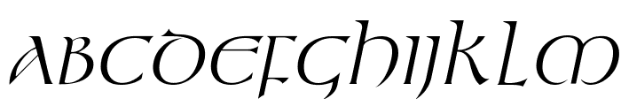 Kelt Italic Font UPPERCASE