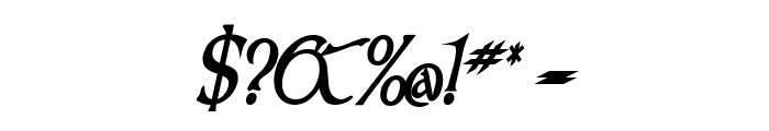 Kelt Thin BoldItalic Font OTHER CHARS
