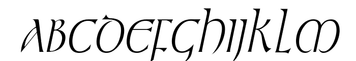 Kelt Thin Italic Font UPPERCASE