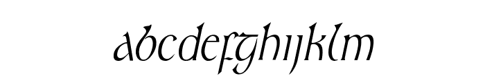 Kelt Thin Italic Font LOWERCASE