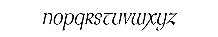 Kelt Thin Italic Font LOWERCASE