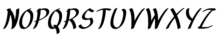Keralon-BoldItalic Font UPPERCASE