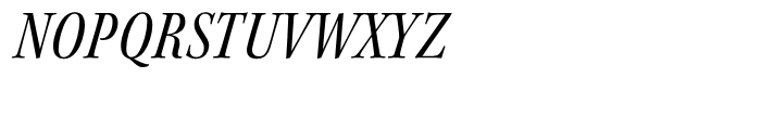 Kepler Condensed Italic Subhead Font UPPERCASE