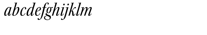 Kepler Condensed Italic Subhead Font LOWERCASE