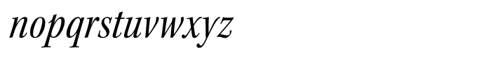 Kepler Condensed Italic Subhead Font LOWERCASE