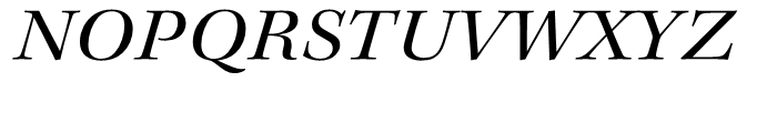 Kepler Extended Italic Subhead Font UPPERCASE