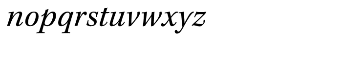 Kepler Italic Font LOWERCASE