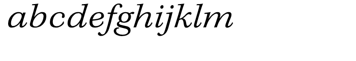 Kepler Light Extended Italic Caption Font LOWERCASE