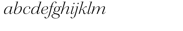 Kepler Light Extended Italic Disp Font LOWERCASE