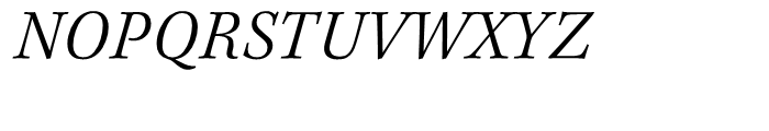 Kepler Light Italic Font UPPERCASE