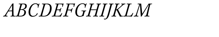 Kepler Light Semi Condensed Italic Caption Font UPPERCASE