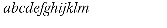 Kepler Light Semi Condensed Italic Caption Font LOWERCASE