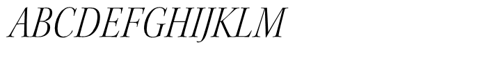 Kepler Light Semi Condensed Italic Disp Font UPPERCASE