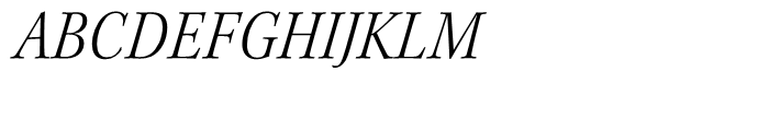 Kepler Light Semi Condensed Italic Subhead Font UPPERCASE