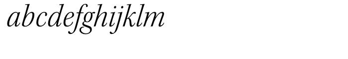 Kepler Light Semi Condensed Italic Subhead Font LOWERCASE