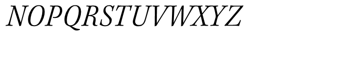Kepler Light Semi Condensed Italic Font UPPERCASE