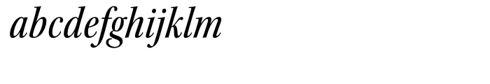 Kepler Medium Condensed Italic Subhead Font LOWERCASE