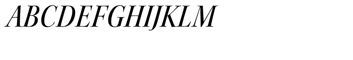 Kepler Medium Semi Condensed Italic Disp Font UPPERCASE
