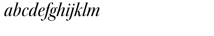 Kepler Medium Semi Condensed Italic Disp Font LOWERCASE