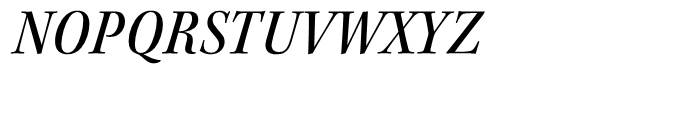 Kepler Medium Semi Condensed Italic Subhead Font UPPERCASE