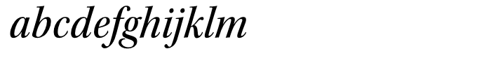 Kepler Medium Semi Condensed Italic Subhead Font LOWERCASE