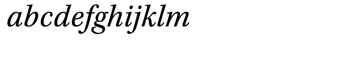 Kepler Semi Condensed Italic Caption Font LOWERCASE
