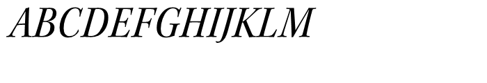 Kepler Semi Condensed Italic Subhead Font UPPERCASE