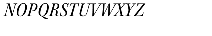 Kepler Semi Condensed Italic Subhead Font UPPERCASE