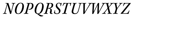 Kepler Semi Condensed Italic Font UPPERCASE