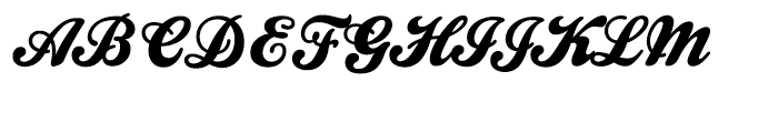 Kestrel Script Italic Font UPPERCASE