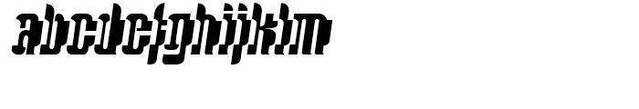 Kettapila Black Oblique Font LOWERCASE
