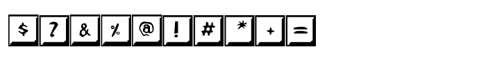 Keycaps Regular Font OTHER CHARS