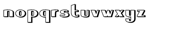 Keynsia Shadowed Regular Font LOWERCASE