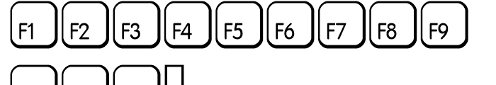 Keys MAC D Alternate Font LOWERCASE