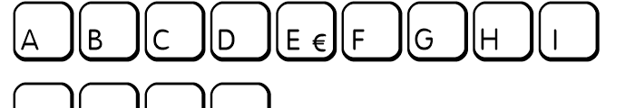 Keys MAC D Regular Font LOWERCASE