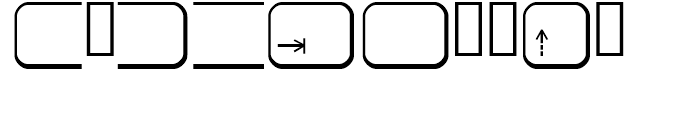 Keys MAC E Alternate Font OTHER CHARS