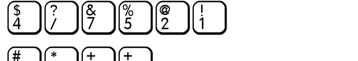 Keys MAC E Regular Font OTHER CHARS