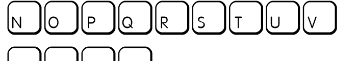 Keys MAC E Regular Font LOWERCASE