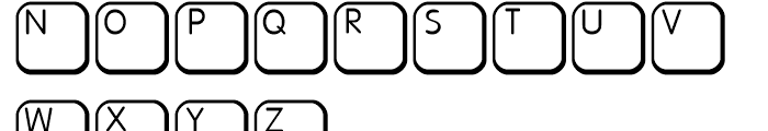 Keys PC E Regular Font LOWERCASE