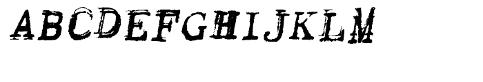 Keystoned Bold Oblique Font UPPERCASE