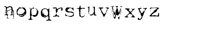 Keystoned Regular Font LOWERCASE