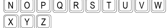 Keystrokes Regular Font UPPERCASE