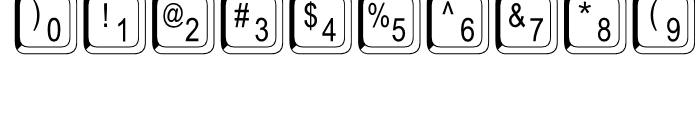 Keystrokes Shadow Font OTHER CHARS