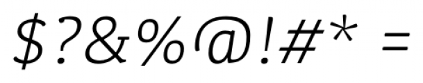 Kefa II Pro Light Italic Font OTHER CHARS