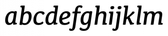 Kefa II Pro Medium Italic Font LOWERCASE