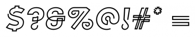 Kelso Bold Oblique Font OTHER CHARS