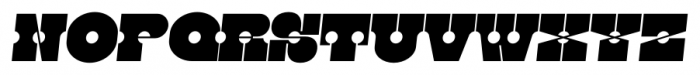 Kenwyn Single Dot Oblique Font UPPERCASE