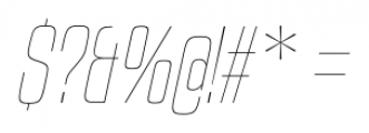 Kenyan Coffee UltraLight Italic Font OTHER CHARS