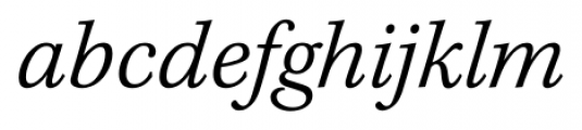 Kepler Std Caption Light Italic Font LOWERCASE