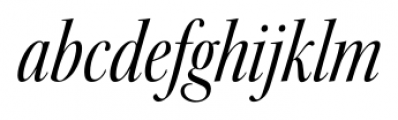 Kepler Std Condensed Display Italic Font LOWERCASE